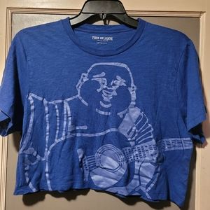 True religion crop t-shirt sz XL